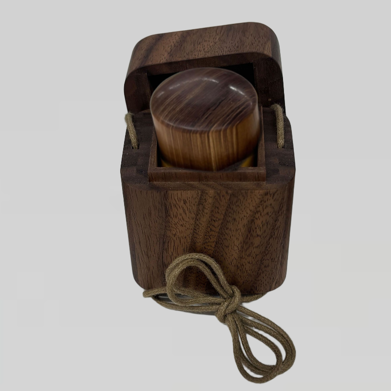 ペット之印 - ひのき - TypeE - ねこ柄 - 楷書体 - 箱根細工